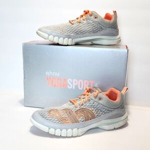 Ahnu Gray and Peach YogaSport Women's Athletic Shoes